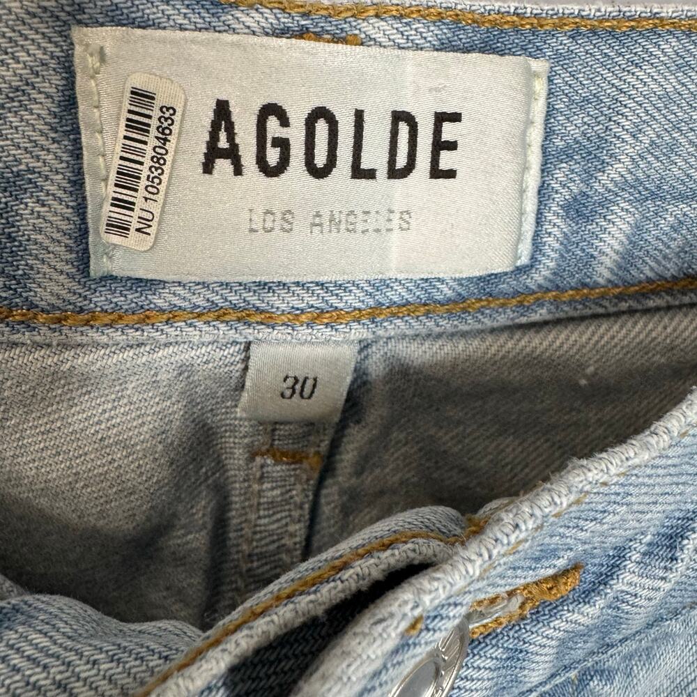 AGOLDE Wide-leg Stonewashed High Rise Jeans Cargo Relaxed Women's 30 - Picture 8 of 14